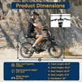 thumbnail image 4 of Movcan 20" Fat Tire Electric Bike for Adult, 1000W Mountain Ebike, 48V 15.6Ah Removable Battery, 7 Speed Disc Brake E-Motorcycle Bike UL2849, 4 of 9