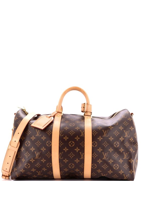 Pre-Owned Keepall Bandouliere Bag Monogram Canvas 45 By Rebag