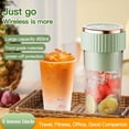 thumbnail image 4 of Licuadora Portátil Inalámbrica de Frutas, Exprimidor de Jugos con Carga USB, Color Rosa., 4 of 5
