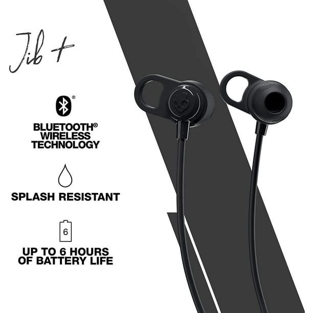 Skullcandy Jib Plus Bluetooth Wireless In Ear Earbuds in Black