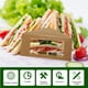thumbnail image 4 of Caja de almacenamiento de sándwiches de 50 PC Caja de envoltura de papel Kraft Caja de paquete de papel Kraft, 4 of 5