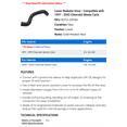 thumbnail image 2 of Lower Radiator Hose - Compatible with 1997 - 2003 Chevy Monte Carlo 1998 1999 2000 2001 2002, 2 of 2