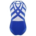 thumbnail image 3 of Freebily Kids Girls Gymnastics Leotard Shiny Rhinsetones Ballet Dance Costumes Figure Skating Leotard Royal Blue 10, 3 of 7