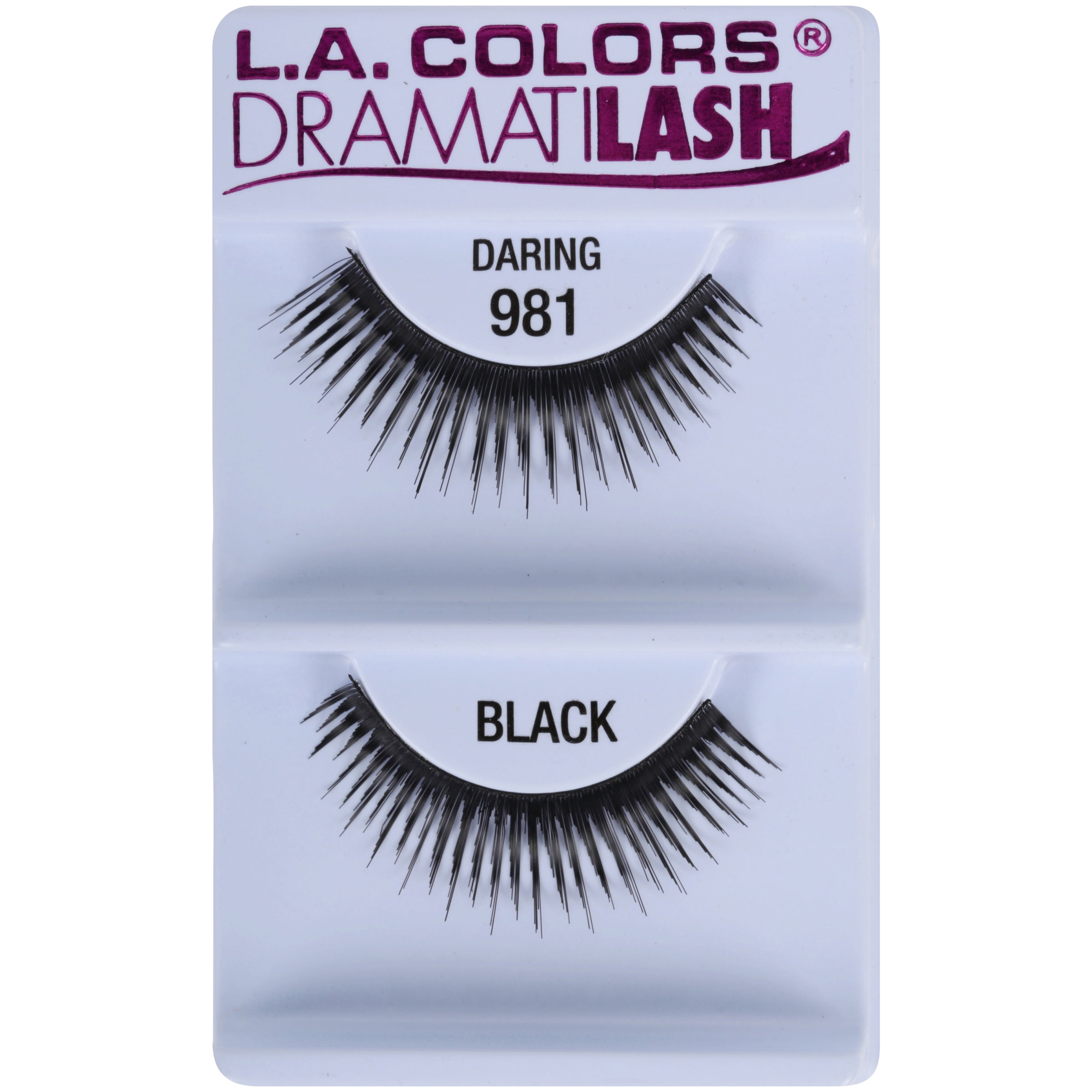 L.A. Colors Dramatilash Daring False Eyelashes Black, 1 pair Walmart
