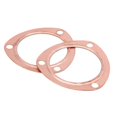 thumbnail image 1 of 2 Pack 3 Inch Copper Exhaust Manifold Gaskets Reusable for SBC BBC 302 350 454 383, 1 of 4