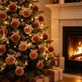 thumbnail image 4 of Solid Velvet Christmas Ball Ornament Set Fabric Hanging Baubles for Xmas Tree Holiday Decor, 4 of 6