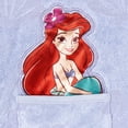 thumbnail image 4 of Disney The Little Mermaid Ariel Loop Terry Cloth Hooded Swim Cover Up Toddler to Big Kid, 4 of 4