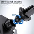 thumbnail image 3 of Baohd Car Phone Holder 360掳Rotatable Adjustable Air Outlet Mobile Bracket Non-slip Universal Smartphone Stand, Dark Blue, 3 of 5
