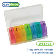 thumbnail image 2 of Ezy Dose Travel Daily Pill Organizer (7-Day) AM/PM, Pop-Out Compartments for Medication, Rainbow, 2 of 6