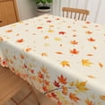thumbnail image 4 of Tchckioa Fall Leaves Rectangle Tablecloth,Waterproof Stain Resistant Table Cover for Kitchen Outdoor Party Decor,60x84, 4 of 6