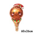 thumbnail image 3 of Globos de aluminio con forma de hombre de jengibre de Navidad, globos de Navidad, globos de helio para Navidad, suministros para fiestas de Año Nuevo, decoración navideña 2023, 3 of 5