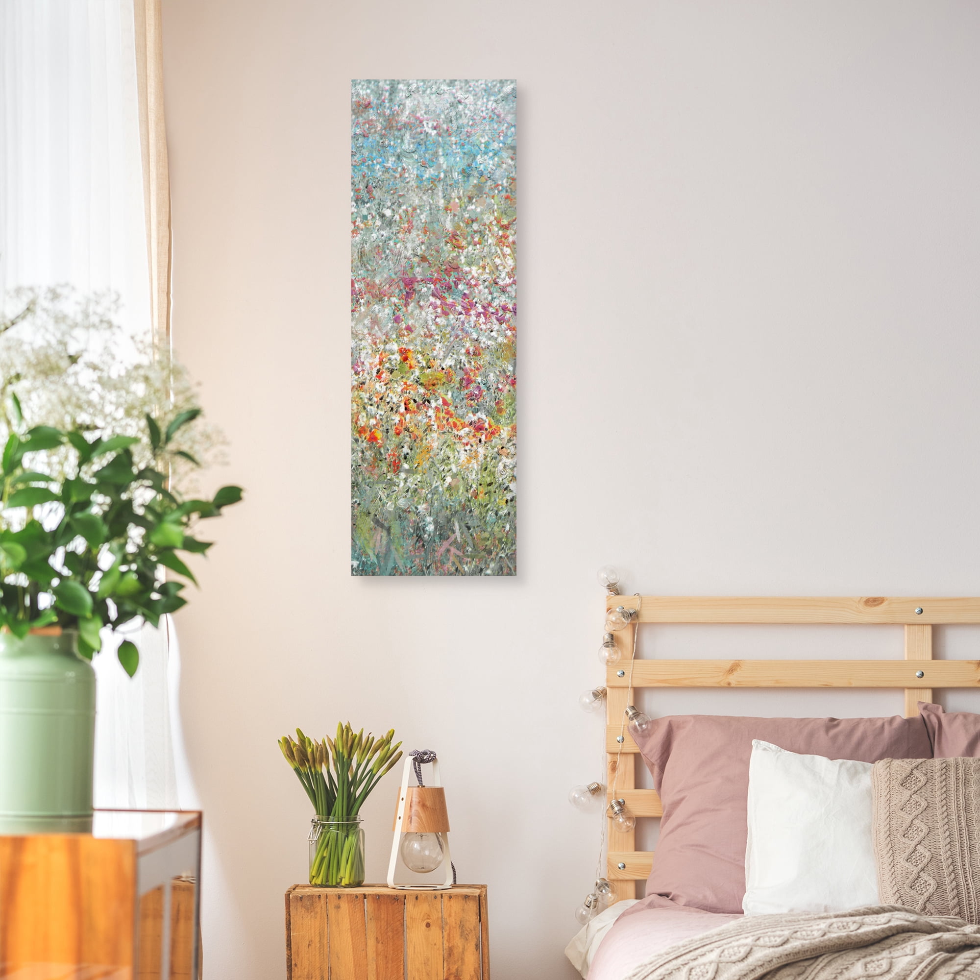Flower Field Panel I by Studio Arts Canvas Art Print