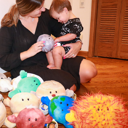 Celestial Buddies Solar System Set 12 Piece Planet Plush Toy - Educational Science & Space Learning, Soft & Cuddly, Ages 0+