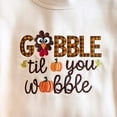 thumbnail image 2 of Gobble Til You Wobble Embroidered Sweatshirt, Thanksgiving Turkey Embroidery Shirt, Thankful Gifts, 2 of 5