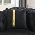 thumbnail image 5 of Gold Accents & Tufted Style - Contemporary Sofa for the Home, 5 of 5
