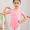 thumbnail image 3 of GYRATEDREAM Girls Short Sleeve Ballet Leotard Dance Leotard Team Basic Ballet Dance Leotard for Toddler Ballet Outfit 2-16 Years, 3 of 9