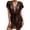 Black, variant on Women's Sheer Mesh Beach Cover-Up, Tie-Waist Kimono Swimsuit Robe,S