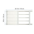 thumbnail image 2 of TAILTOSS 1 Set Closet Organizer Rack Shelf Divider and Separators Retractable Stainless Steel White, 2 of 6