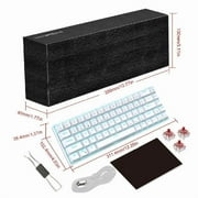 68Keys Mechanical Keyboard Double Shot Hot-Swappable Clicky Switches Backlits