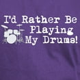 thumbnail image 3 of CafePress - Id Rather Be Playing My Drums T Shirt - Men's Classic Graphic Cotton T-Shirt, 3 of 4
