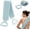 Blue, variant on 27 Inch Exfoliating Back Scrubber with Dual Handles,Blue | Dual-Sided Bath Washer, Shower Back Washer for Shower Men & Women, Gently Massages and Exfoliates Skin