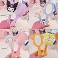 thumbnail image 2 of Sanrio Anime Kuromi Hand-held Makeup Mirror Massage Air Comb Cartoon Hello Kitty My Melody Cinnamoroll Small Portable Gift, 2 of 10