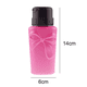 thumbnail image 2 of Botella vacía con dispensador de bomba de presión descendente de 250 ml con tapa abatible para esmalte de uñas y desmaquillador, 2 of 5