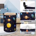 thumbnail image 4 of 45L Cesto Ropa Sucia Niños Infantil de Planeta Espacial Cestas Lavanderia Impermeable con Cierre Cordón Cestos Almacenaje Plegable con Asa para Dormitorios, 36 * 45 cm, 4 of 7