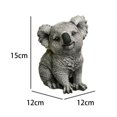 thumbnail image 2 of Adornos de animales de jardín, escultura de paisaje de koala de resina adecuada para la decoración de jardín al aire libre (koala sentado), 2 of 4