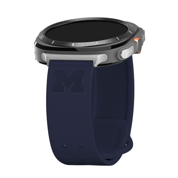 Michigan Engraved Silicone Unisex Watch Band for Samsung Galaxy Watch Ultra 47mm (Navy) by Affinity Bands