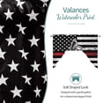 American Flag Kitchen Swag Valances for Windows, Cute Sloth Star ...