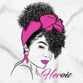 thumbnail image 2 of Curly Breast Cancer Her Heroic Black Girls Kids T Shirt Tees Brisco Brands S, 2 of 6