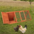 thumbnail image 5 of Pefilos 50" Wooden Rabbit Hutch Outdoor Guinea Pig Hutch Indoor Pet Cages for Small Animals Chicken Running Cage Pet Triangle House, 5 of 20