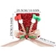 thumbnail image 3 of Puntoco Gorro de árbol de Navidad con forma de elfo rojo y verde, con lazo a rayas y decoración de lentejuelas, 3 of 8