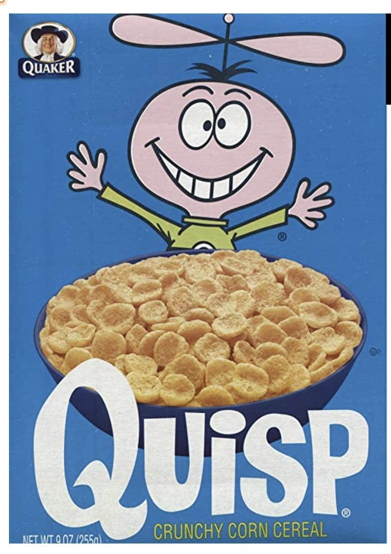 Quaker Quisp Cereal, 8.5Ounce Boxes (Pack of 3)