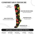 thumbnail image 3 of Lsque Cartoon Snail Pattern Sport Compression Socks for Men & Women 15-20 mmHg Knee High Nurse Pregnant Running Medical and Travel Athletic, 3 of 6