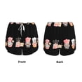 thumbnail image 3 of Yiaed Baker Gnome Print Women's Running Shorts with Liner 3 Zipper Pockets Elastic Workout Athletic Gym Yoga Shorts-XX-Large, 3 of 7