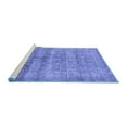 thumbnail image 2 of Ahgly Company Machine Washable Indoor Square Persian Blue Traditional Area Rugs, 6' Square, 2 of 4