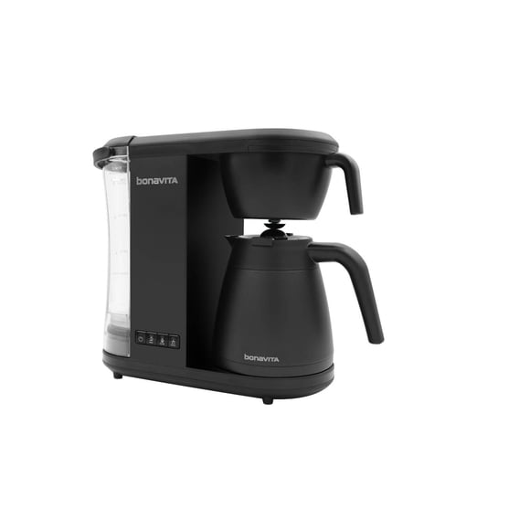 Bonavita Enthusiast - Cafetera de goteo de 8 tazas, con jarra térmica, panel de acero inoxidable, de
