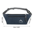 thumbnail image 4 of Unique Bargains 1 Pc Breathable Running Belt Pure Color Fanny Pack for Sports to Carry Phone Keys Blue, 4 of 6