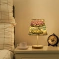 thumbnail image 6 of Ryvnso LED Bedside Table Lamp Flower Pink Bedroom Desk Lamps Nightstand Lampshade M, 6 of 7