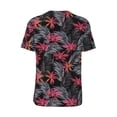 thumbnail image 3 of Rocae Colorful Hawaii Palms for Breathable Men's Baseball T-Shirt Fashionable Casual Baseball Jersey, Moisture-wicking Sportswear Medium, 3 of 9