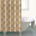 thumbnail image 4 of Golden Christmas Pattern Shower Curtain 84"x72" ,Bathroom Decorative Shower Curtains Set with 12 Hooks,Modern Waterproof Washable Shower Curtain, 4 of 6