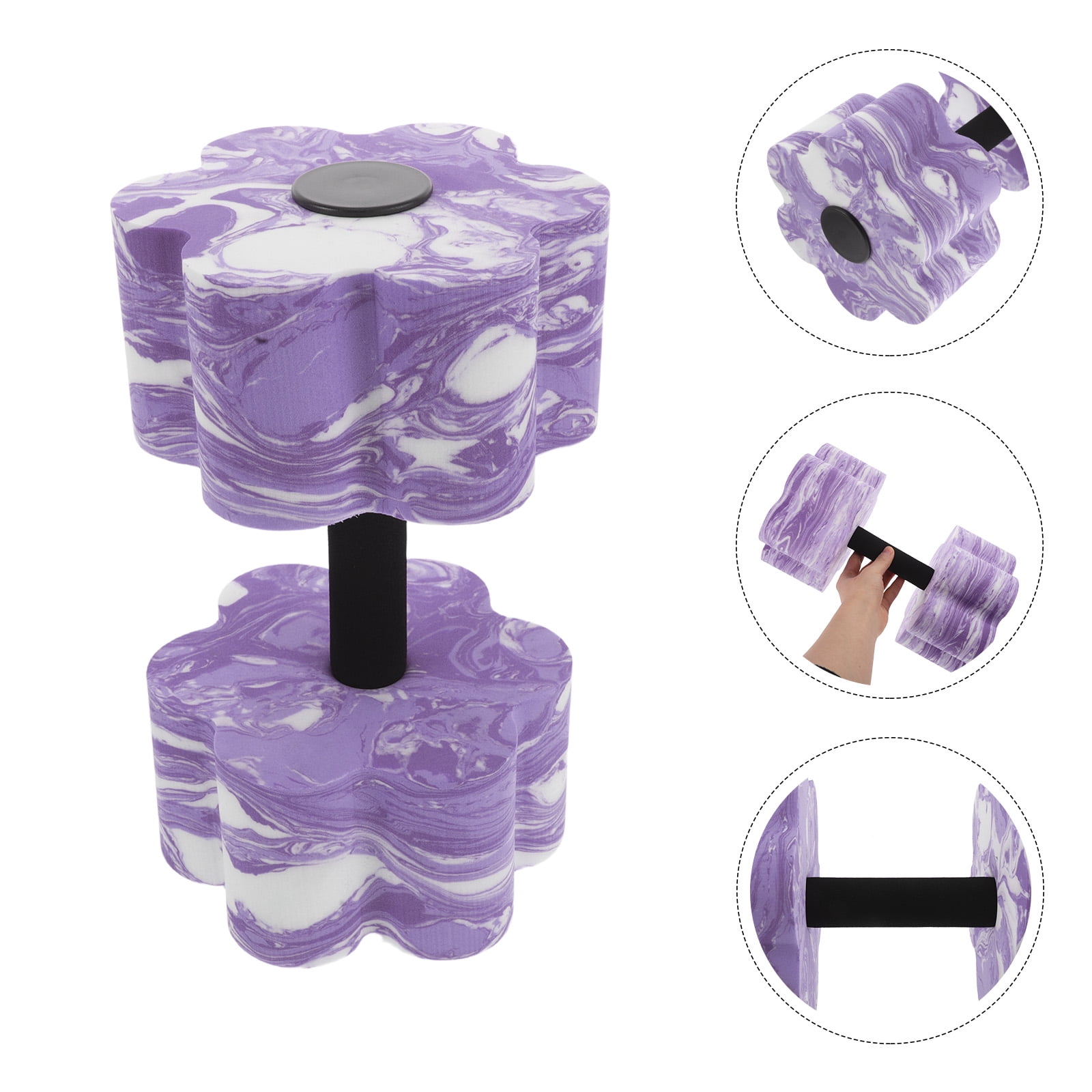 Homoyoyo 2Pcs EVA Water Dumbbells for Pool Workout and Water Aerobics, , Resistant Design for Fitness