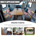 thumbnail image 3 of Yuyamidu Boho Mandala Flower RV Dinette Cushion Slipcover Fashion RV Couch Covers for Sofa 2 Pack Camper Couch Cover for RV Camper Car Bench Seats Camping Accessories, 3 of 7