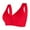 Red, variant on Toimothcn Bras For Women Comfortable Sexy Transparent Shoulder Strap Bra Wireless Backless Spongeless With Convertible Shoulder Straps Brassiere Comfy Womens Bras