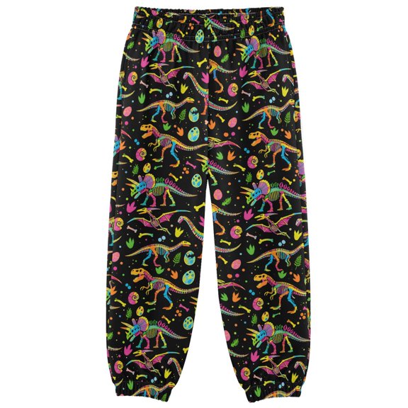 Dinosaur Bone Boys Pants Kids Casual Sweatpants Joggers Toddler Sports Pants 3-10 Years