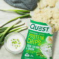 thumbnail image 4 of Quest Protein Chips, Sour Cream & Onion, 19g of Protein, Baked, Gluten Free, 1.1 oz Bag, 4 of 8
