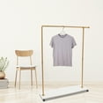 thumbnail image 3 of Miumaeov Clothing Racks Garment Metal Stand with Wood Shelves for Clothing Shop Women Store Dress Display, 3 of 14
