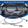 thumbnail image 2 of 24" Universal Throttle Cable Stainless Steel Braided Covering Locking Throttle Cable Kit With Aluminum Fitting & Ferrule, Adjustable Throttle Cable Automotive Replacement Accelerator Cables, 2 of 5